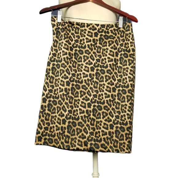 Michael Kors Leopard Print Pencil Skirt Tendy Mobwife Sexy Women’s S - Picture 7 of 7